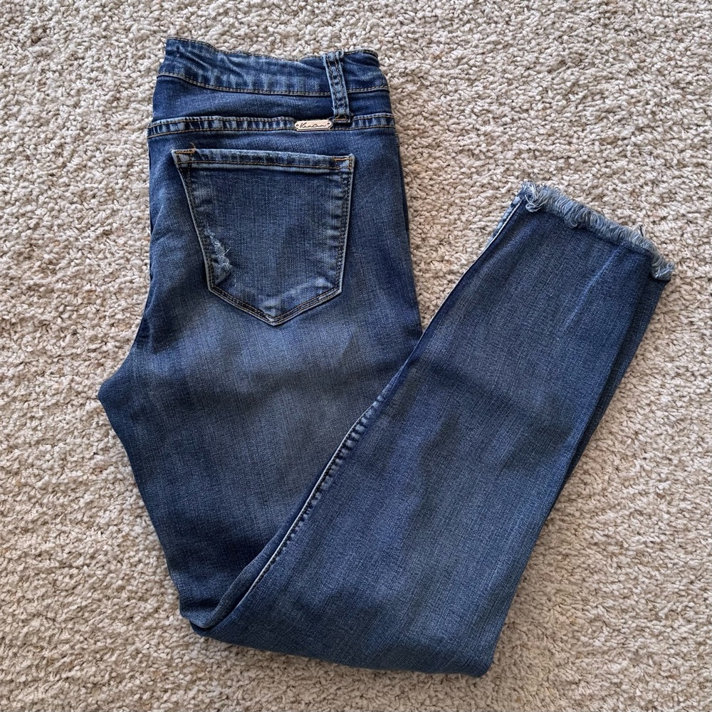 KanCan Dark Blue Ankle Jeans